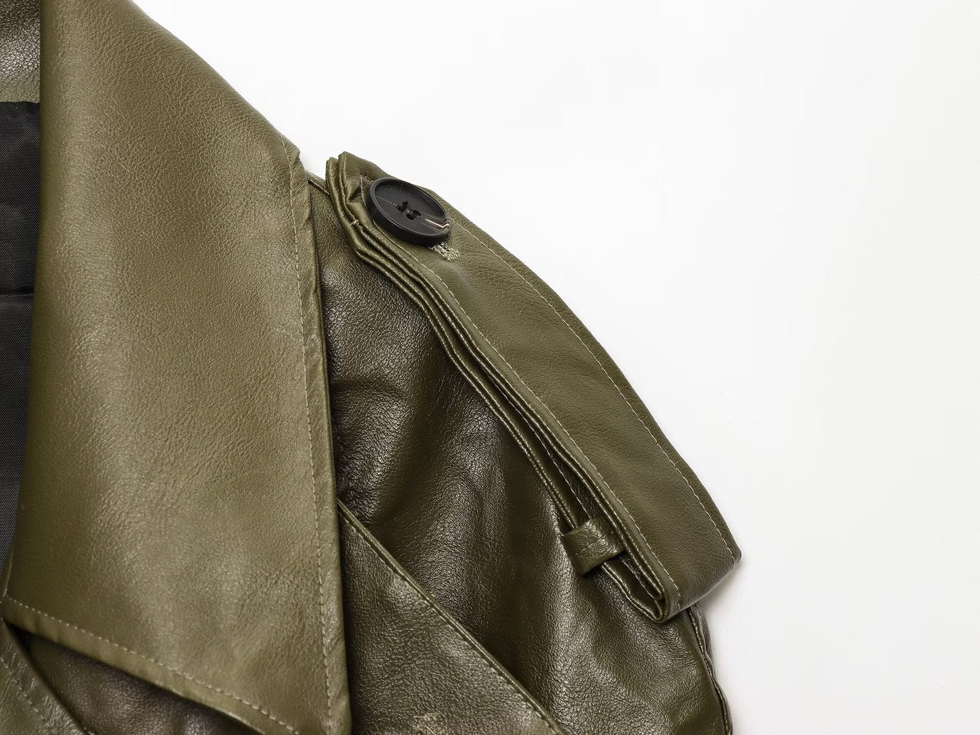 OVERSIZED PU LEATHER BIKER JACKET