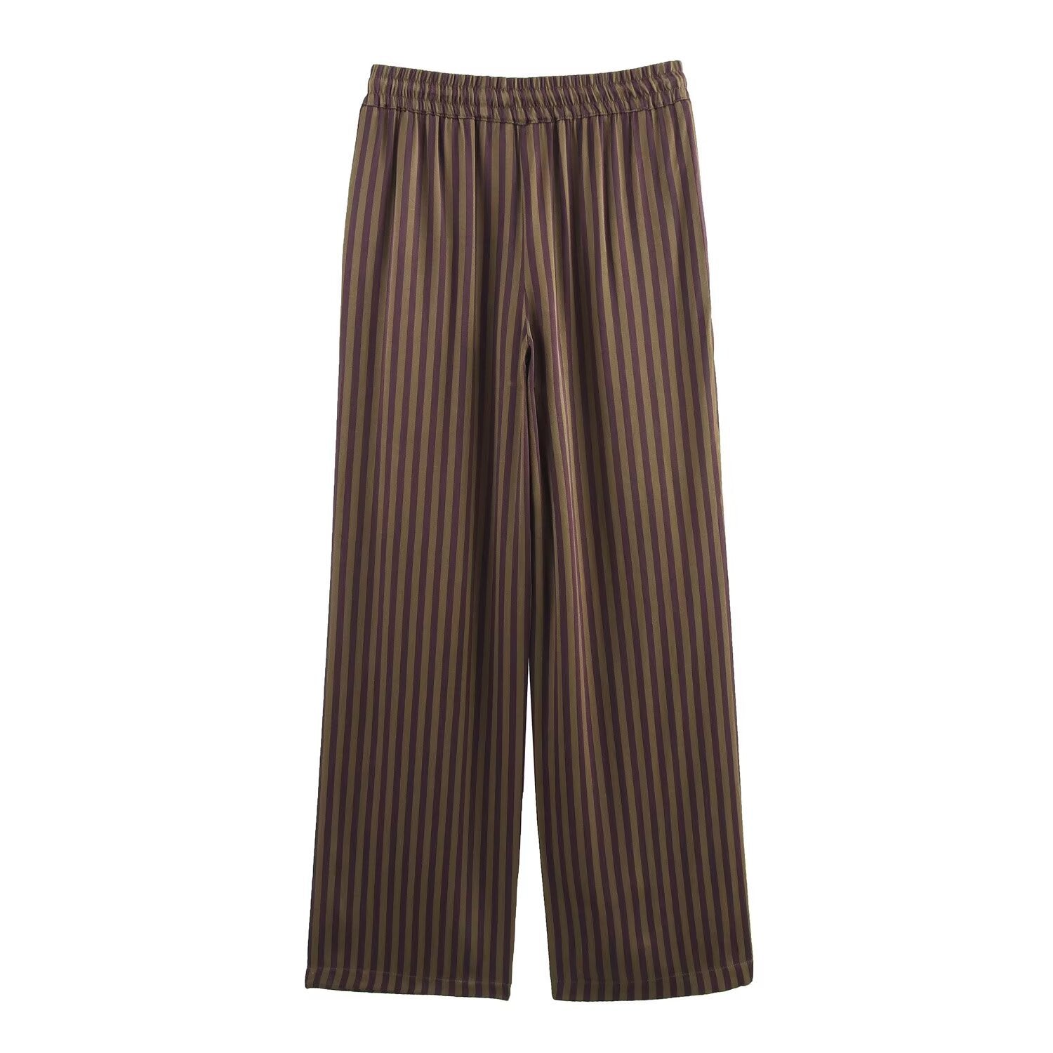 BROWN STRIPED COORDINATE SET