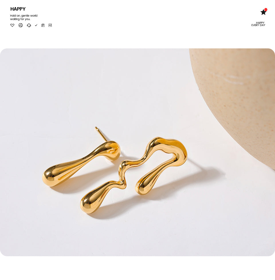 ASYMMETRISCHE STATEMENT-OHRSTECKER