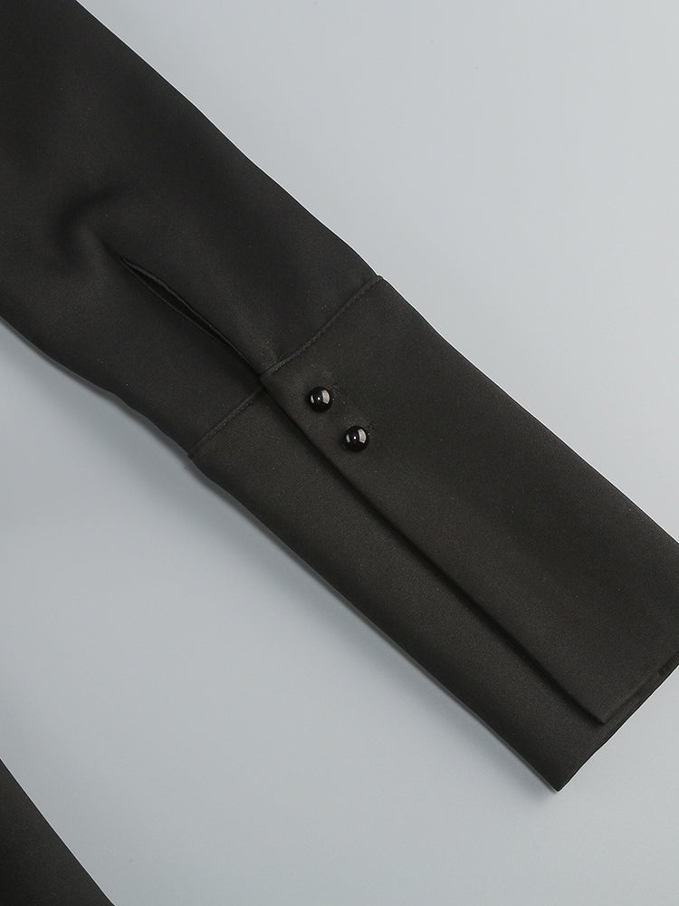 MINI-KLEID MIT KRISTALLEN UND A-LINIE