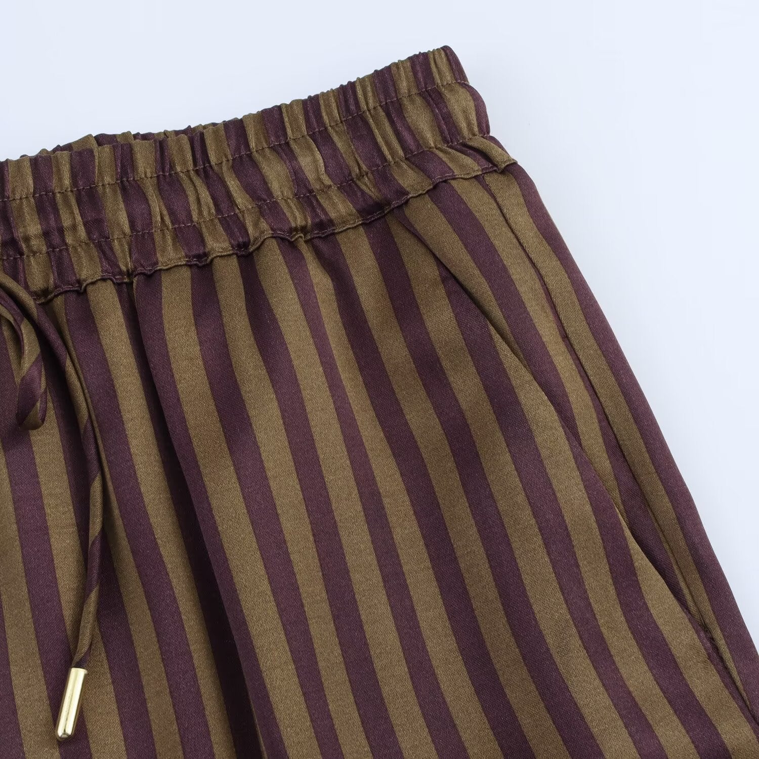 BROWN STRIPED COORDINATE SET