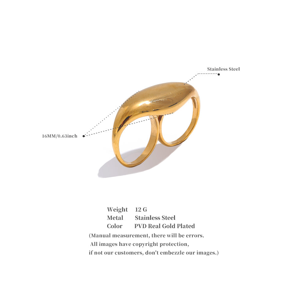 GEOMETRISCHER DOPPELFINGER-RING