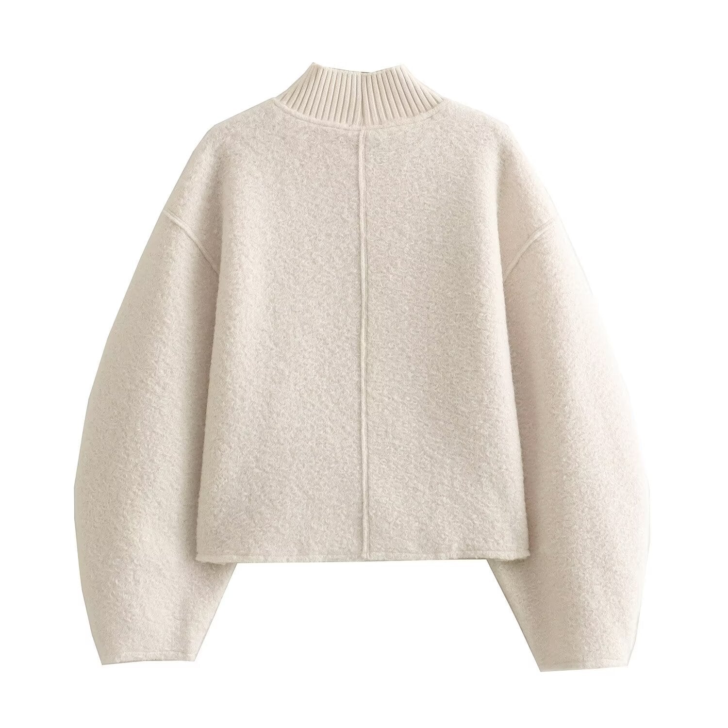 STRICKPULLOVER MIT STEHKRAGEN