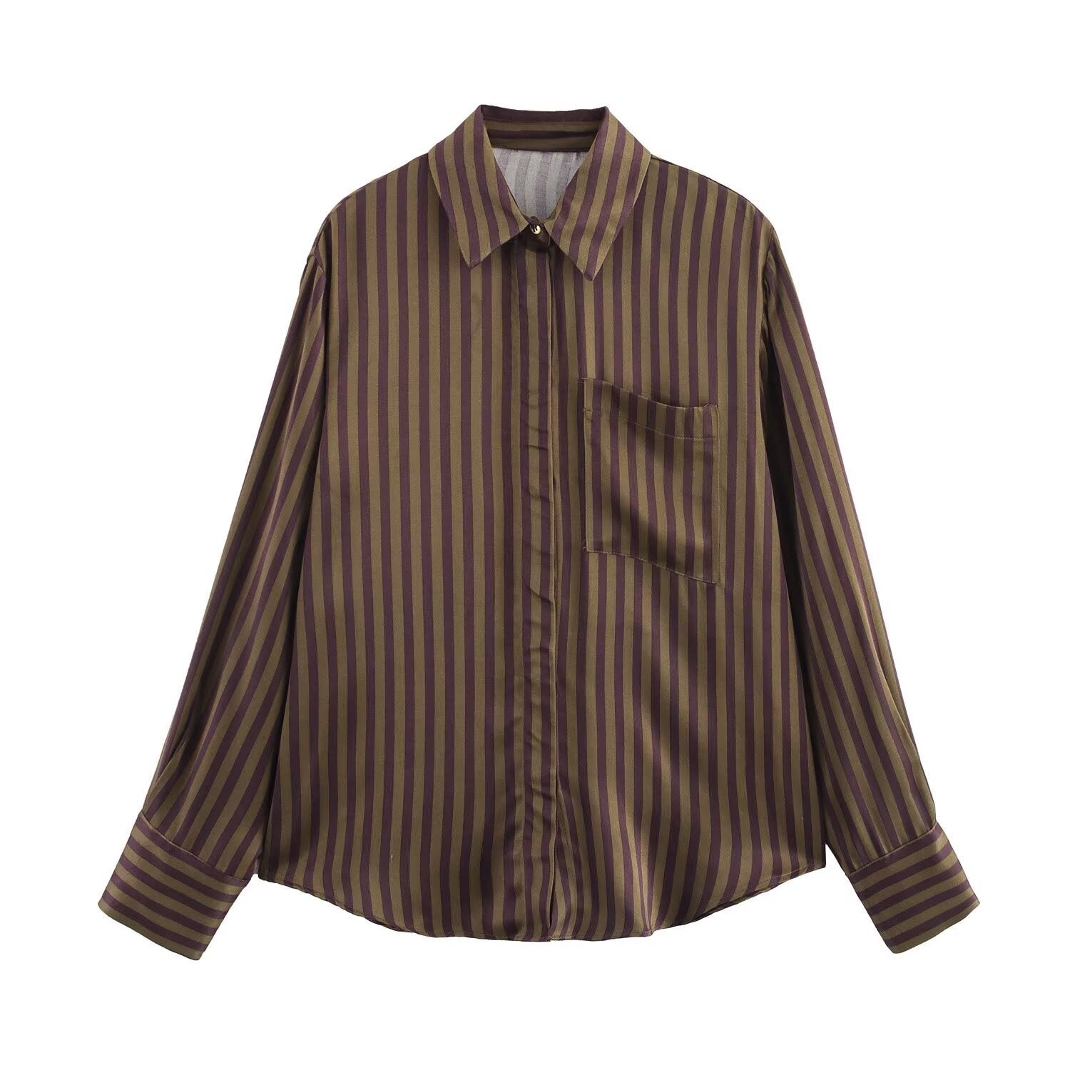 BROWN STRIPED COORDINATE SET