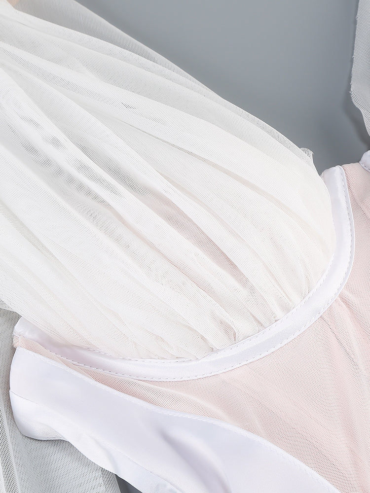 TRANSPARENTES MAXI-KLEID MIT BODYSUIT