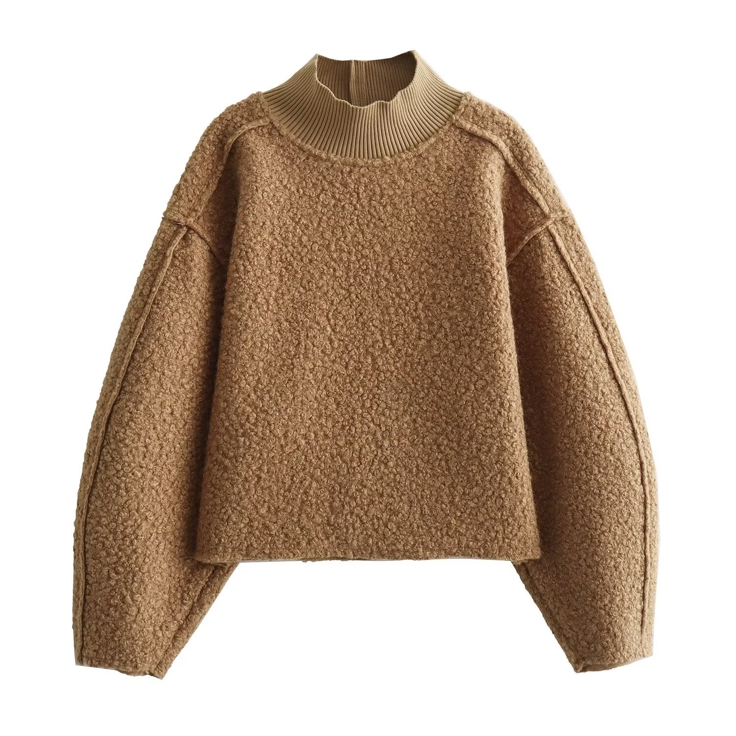 STRICKPULLOVER MIT STEHKRAGEN