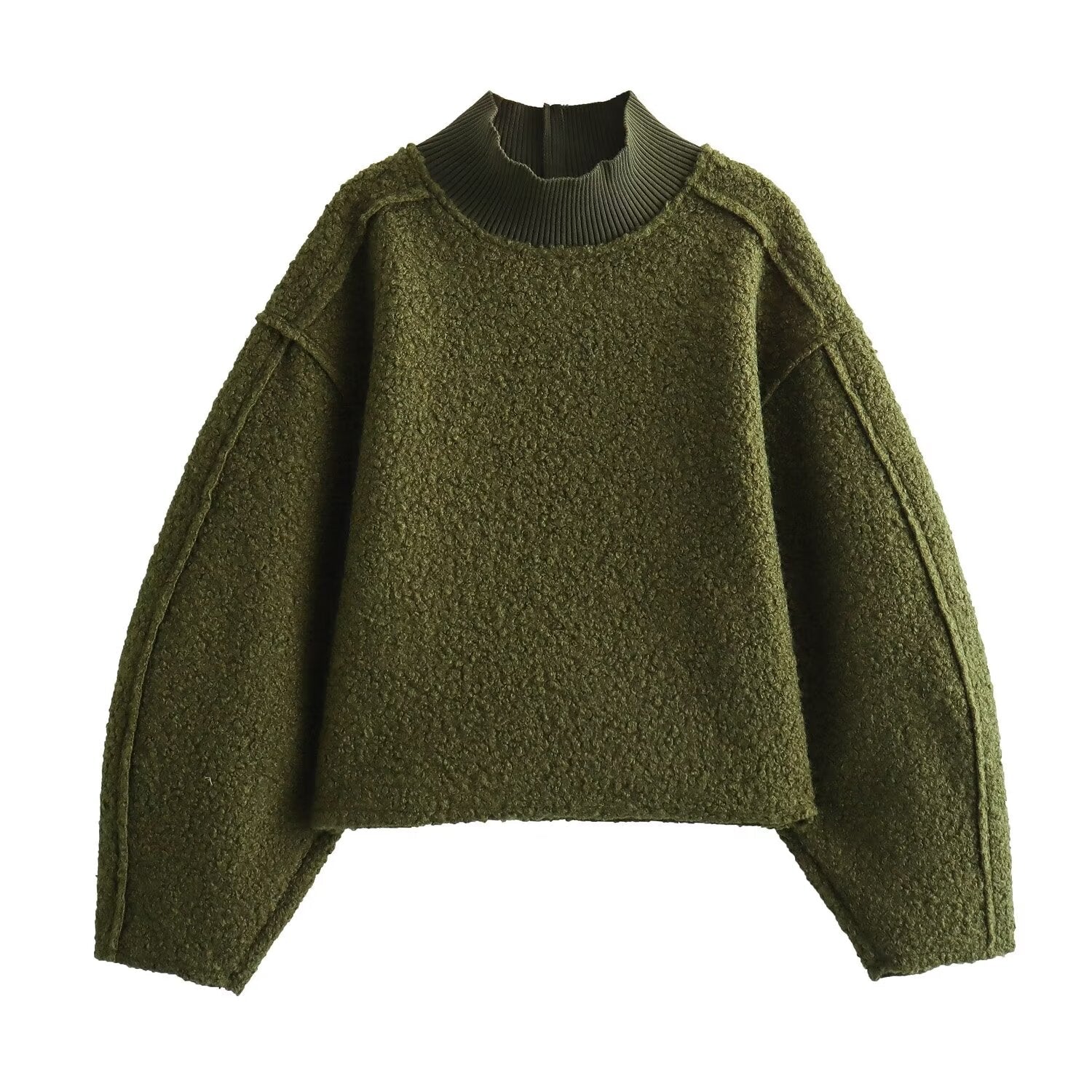 STRICKPULLOVER MIT STEHKRAGEN