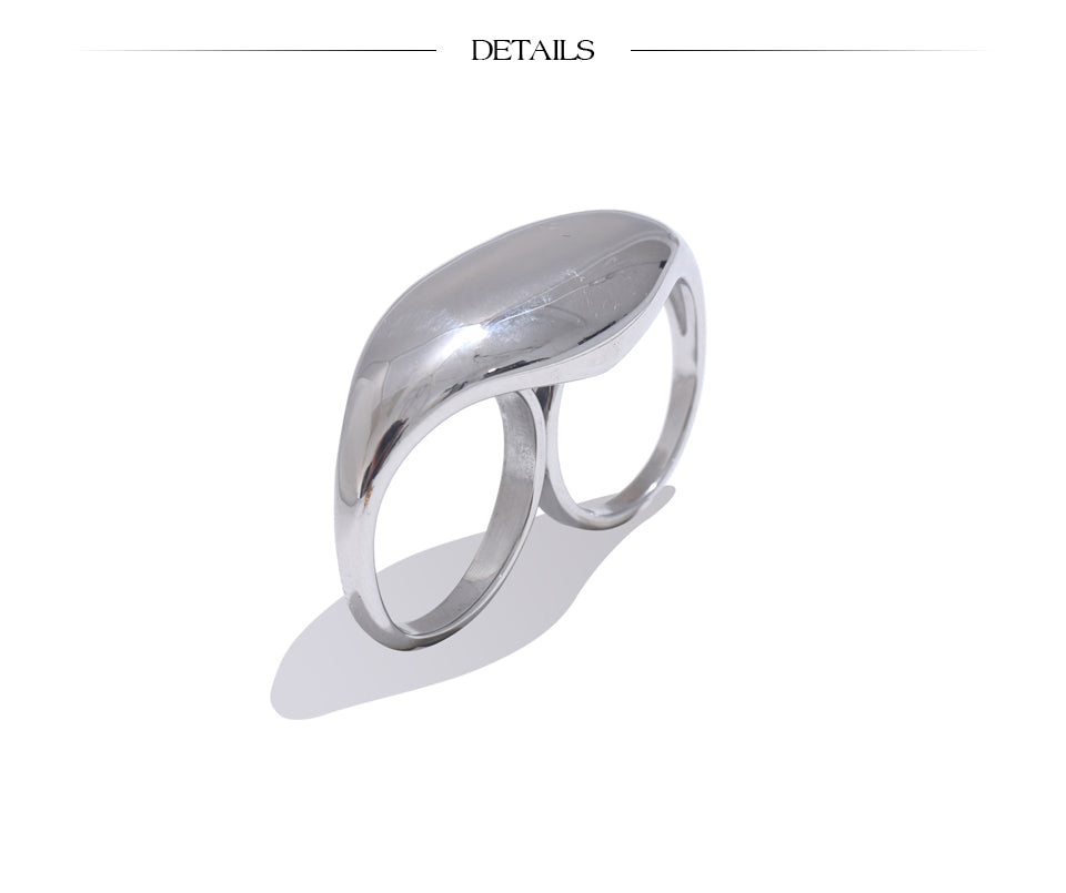 GEOMETRISCHER DOPPELFINGER-RING