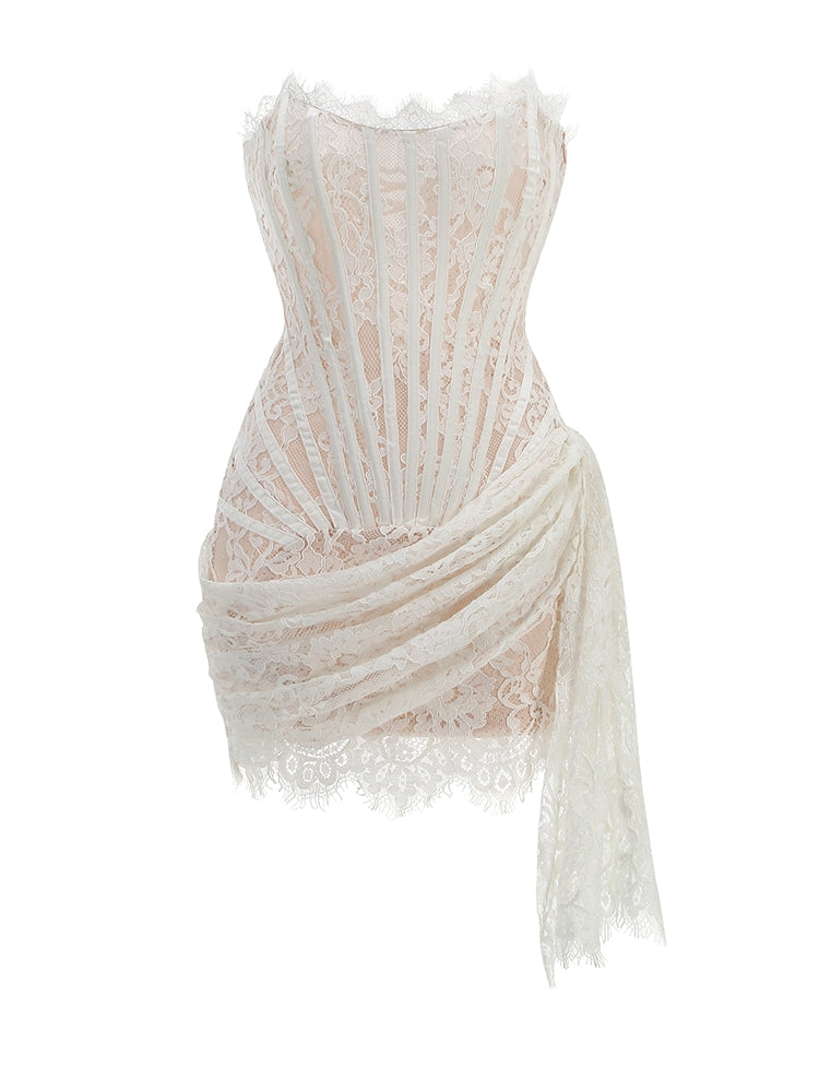 MINI-KLEID MIT KORSETT-DESIGN