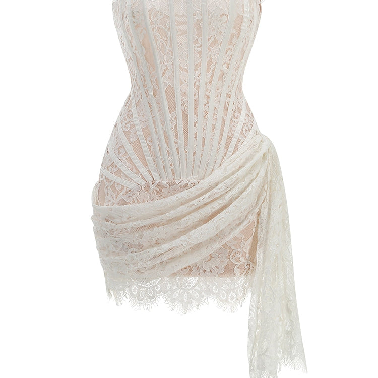 MINI-KLEID MIT KORSETT-DESIGN