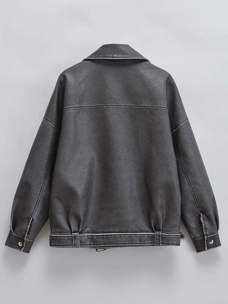 VINTAGE WASHED BIKER JACKET