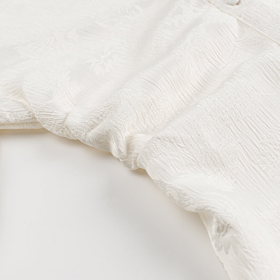 MIDI-HEMDKLEID MIT JACQUARD-MUSTER