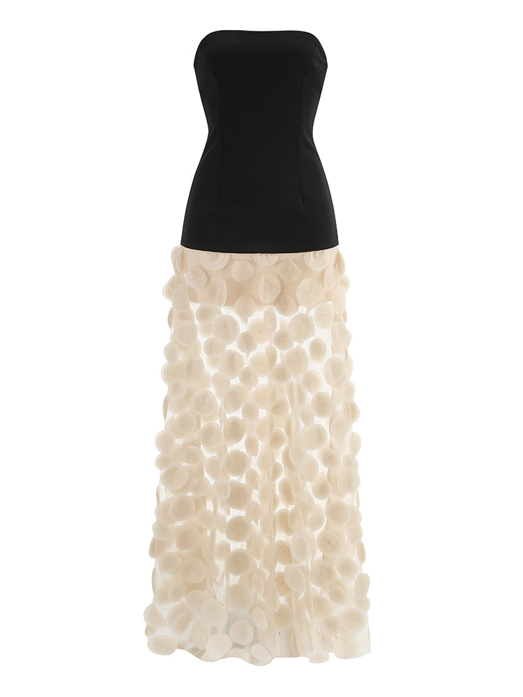 MAXI-KLEID MIT TRÄGERLOS