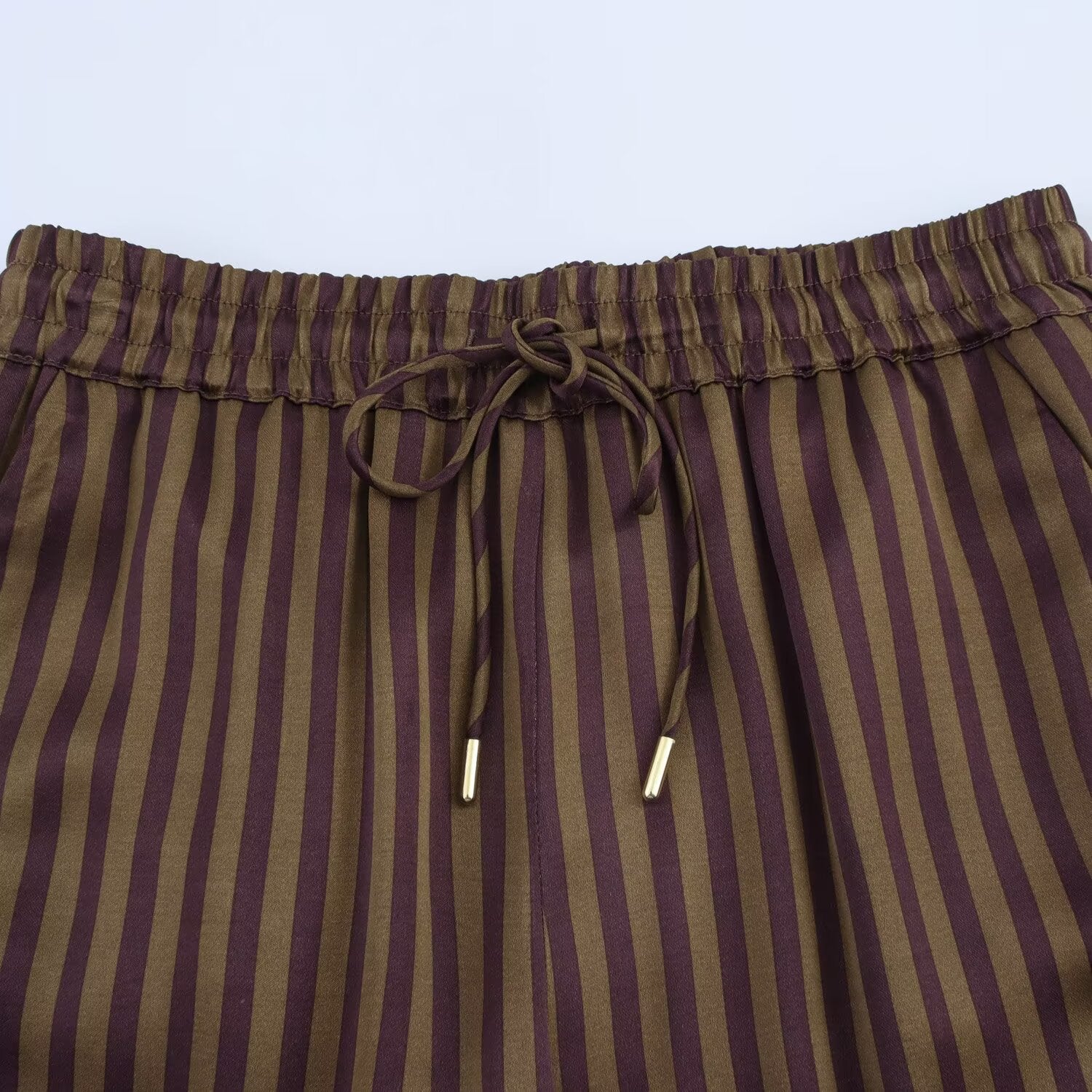 BROWN STRIPED COORDINATE SET