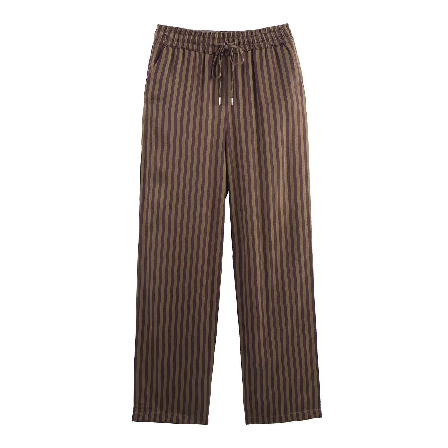 BROWN STRIPED COORDINATE SET