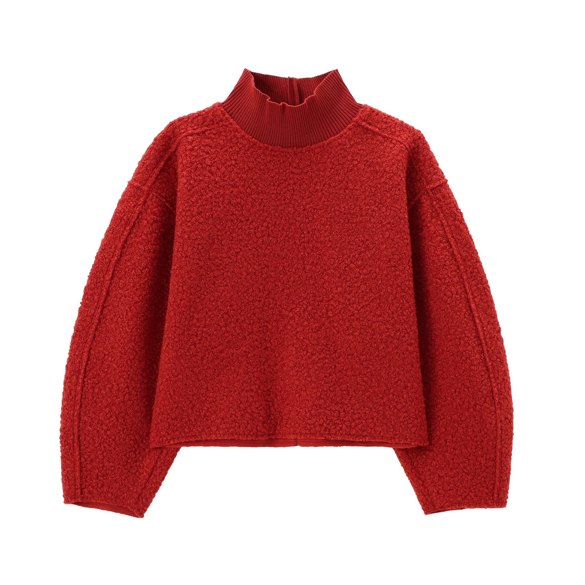 STRICKPULLOVER MIT STEHKRAGEN