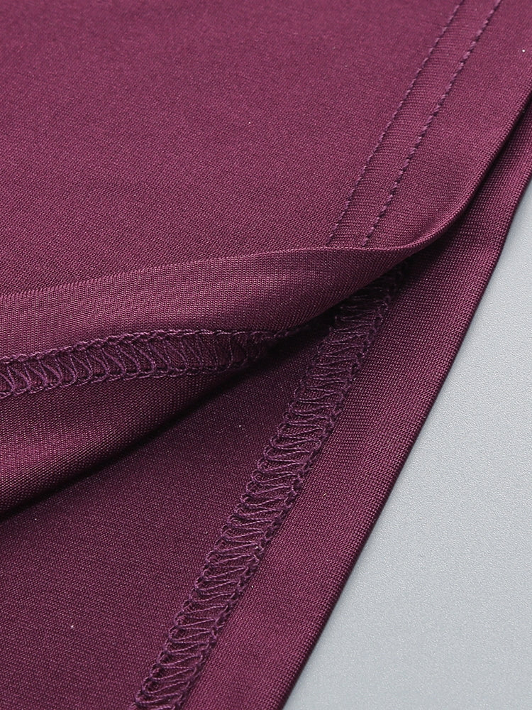 ELEGANTES MAXI-KLEID MIT SPITZEN-EINSÄTZEN
