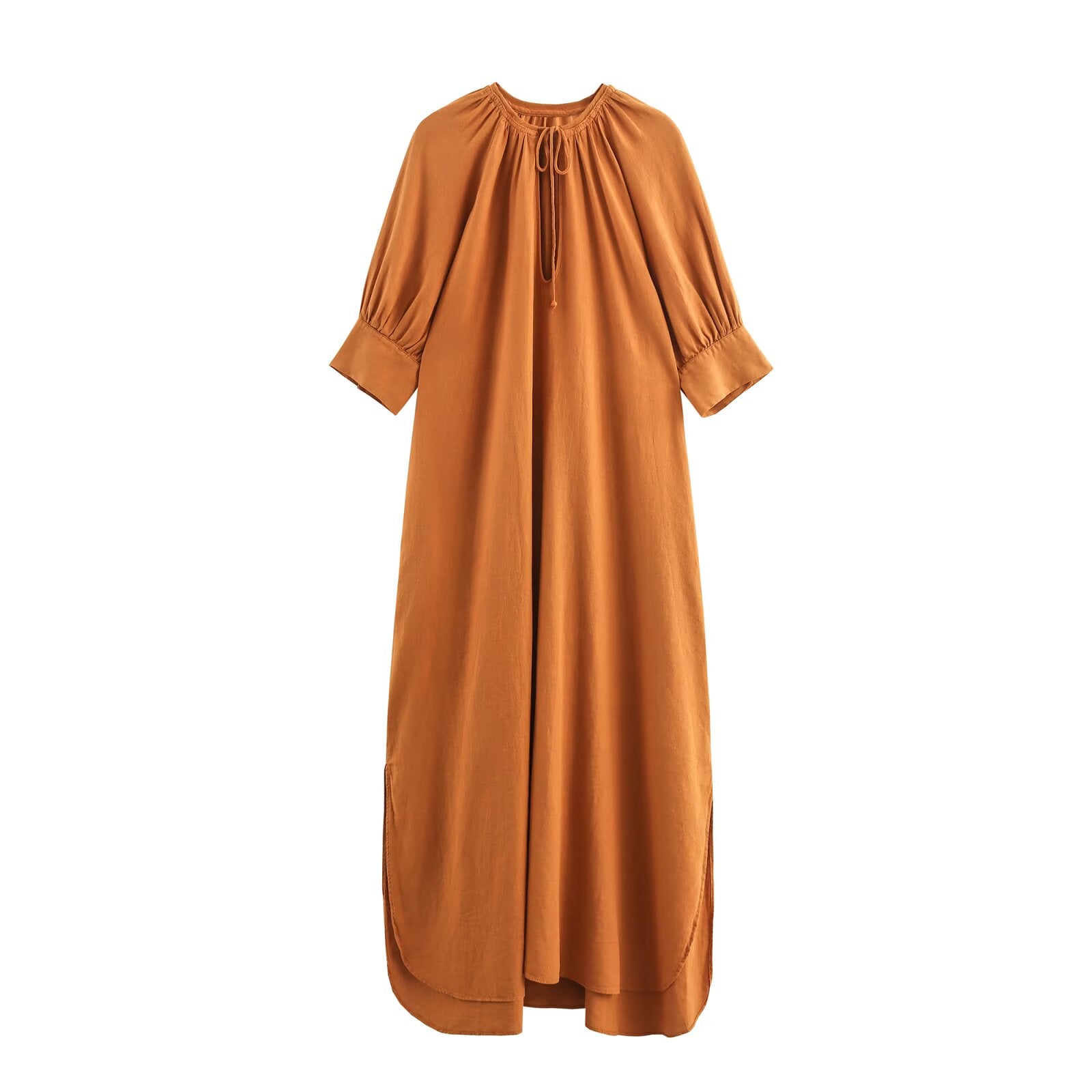 LOCKERES LANGE KLEID IN ORANGE