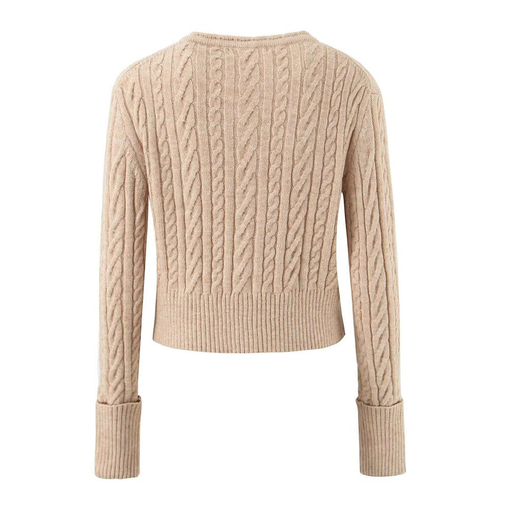 GERIPPTES STRICKSET MIT CARDIGAN UND ROCK