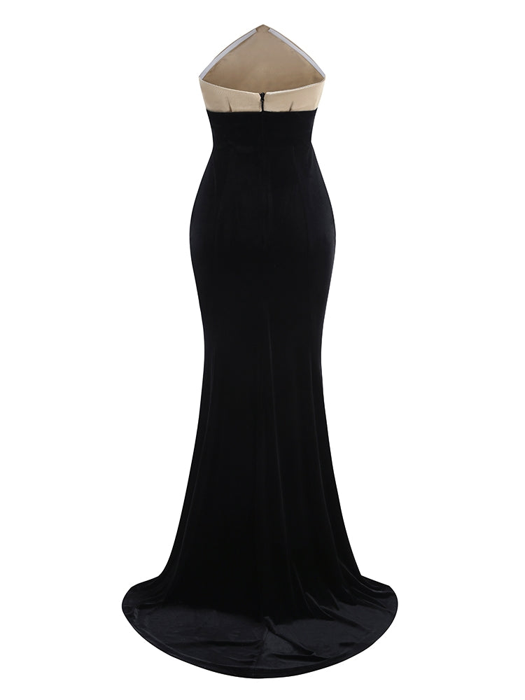 ASYMMETRISCHES MAXI-KLEID