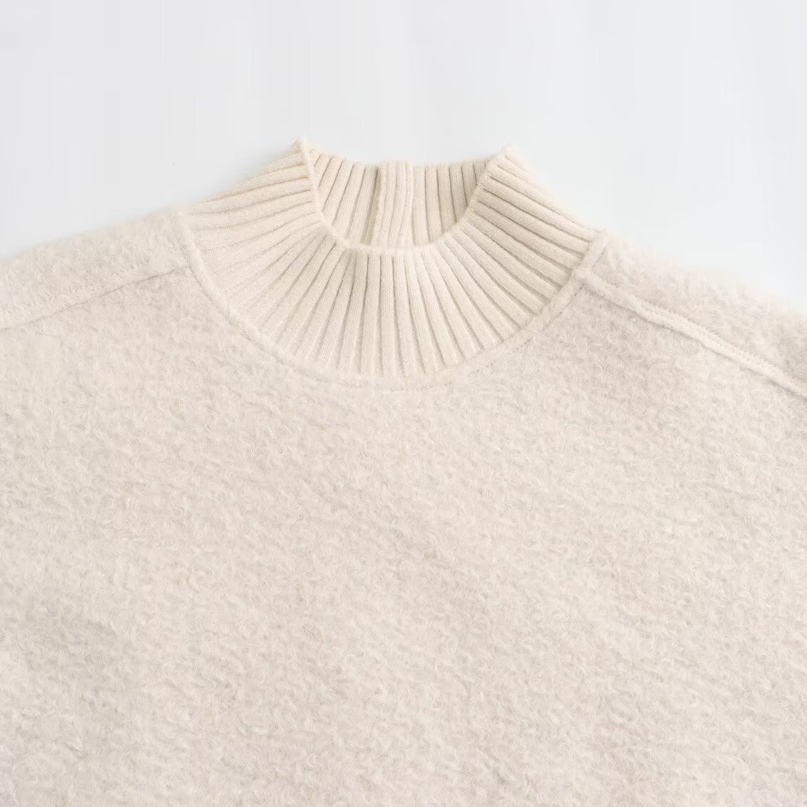 STRICKPULLOVER MIT STEHKRAGEN