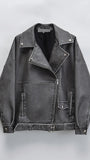 VINTAGE WASHED BIKER JACKET