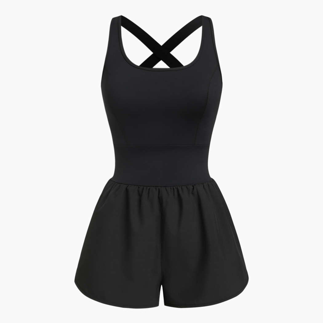 SPORTKLEID MIT INTEGRIERTEN SHORTS