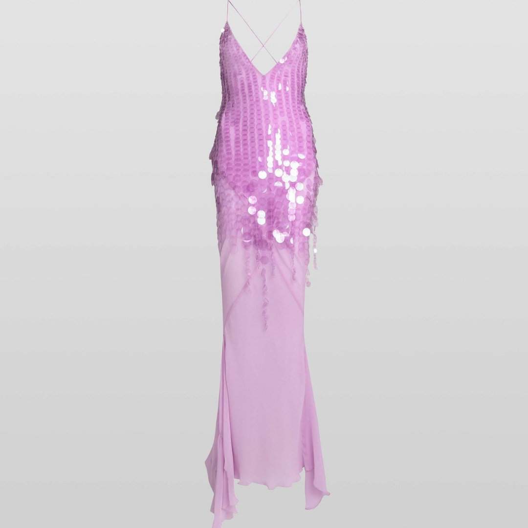 MAXI-ABENDKLEID MIT PAILLETTEN