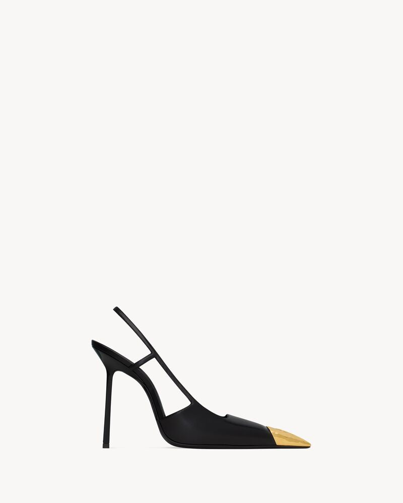TWO-TONE LEATHER PUMPS