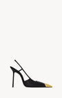 TWO-TONE LEATHER PUMPS