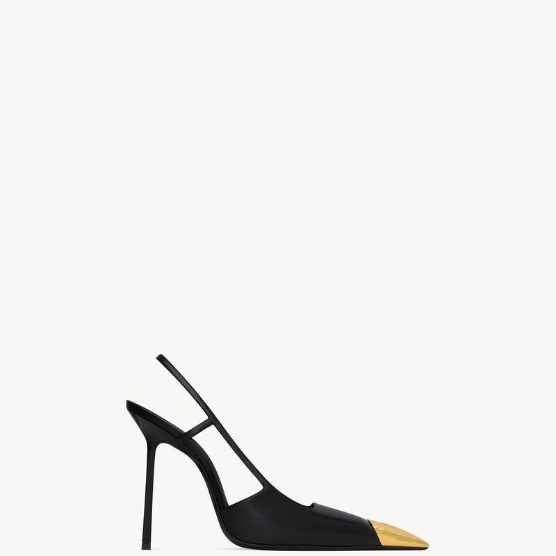 TWO-TONE LEATHER PUMPS