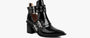 BUCKLED LUG SOLE ANKLE BOOTS