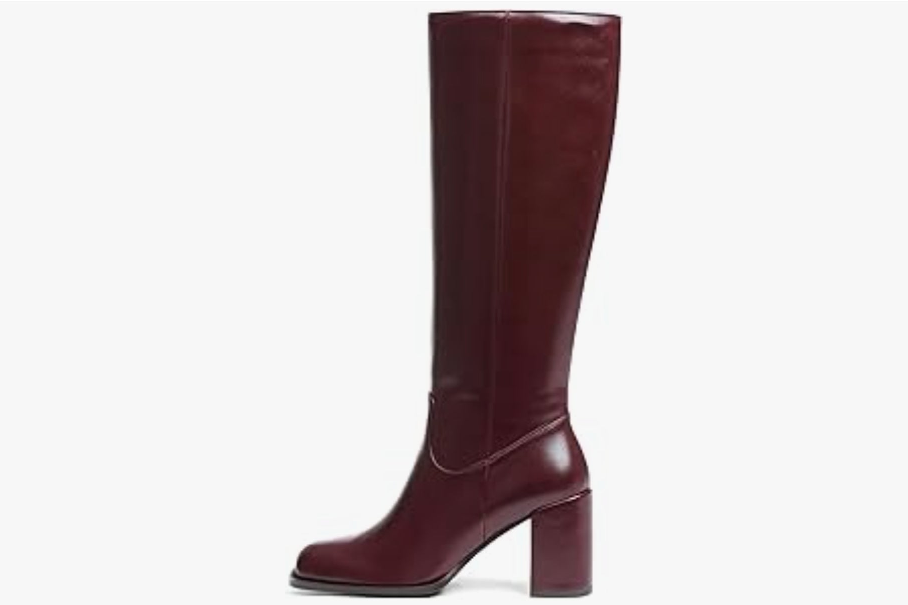 KNEE-HIGH BLOCK HEEL BOOTS