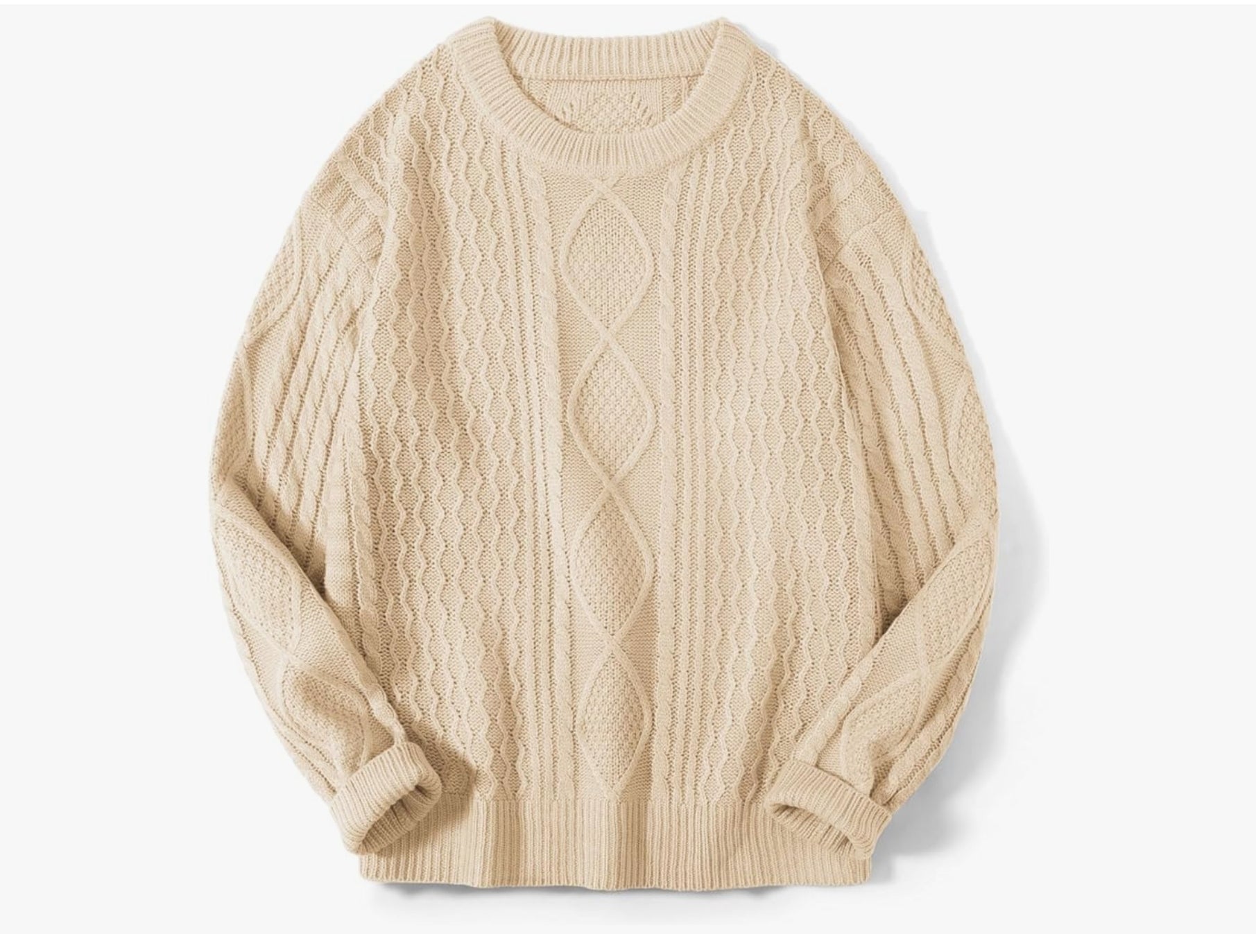 CABLE-KNIT SWEATER