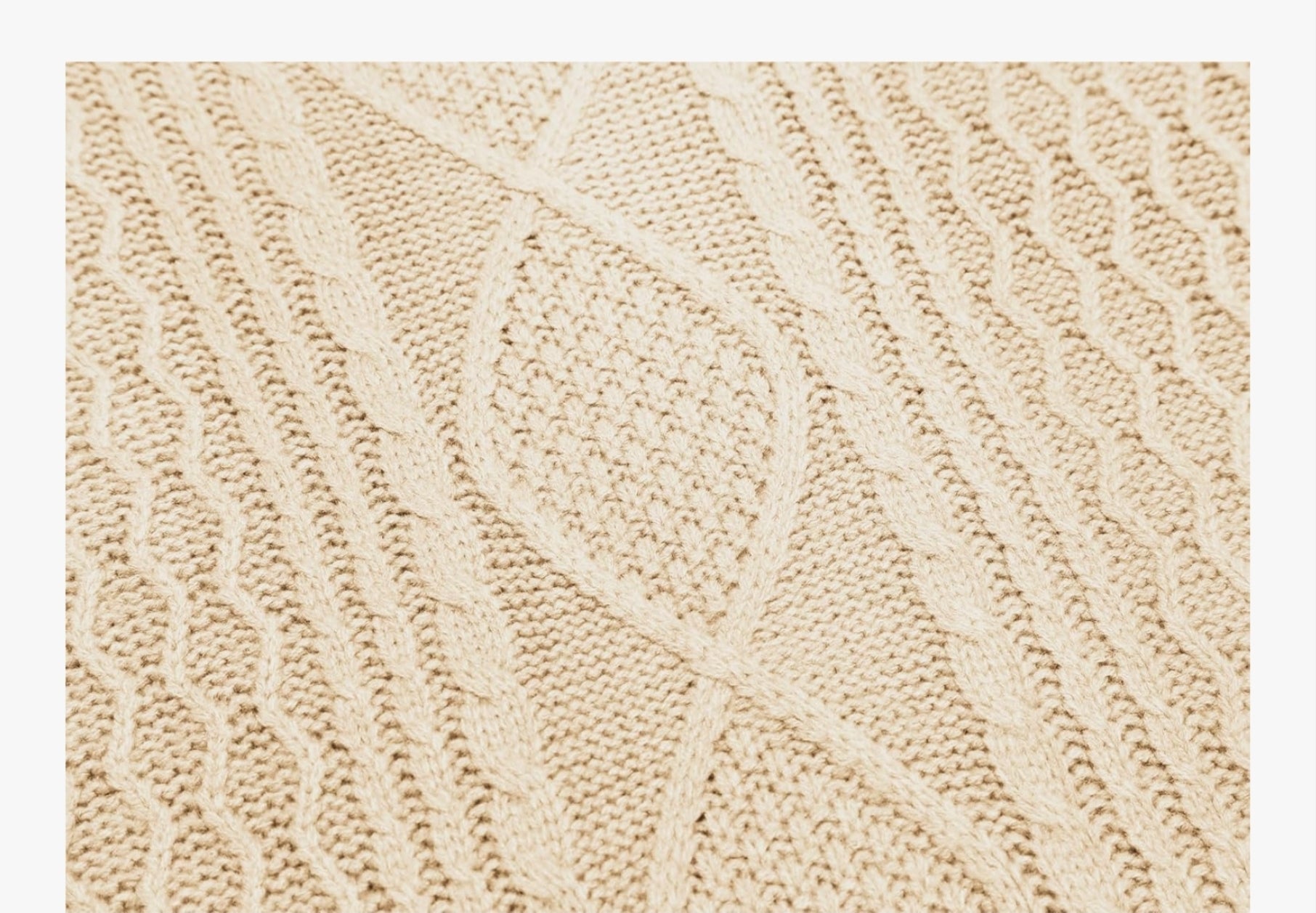 CABLE-KNIT SWEATER