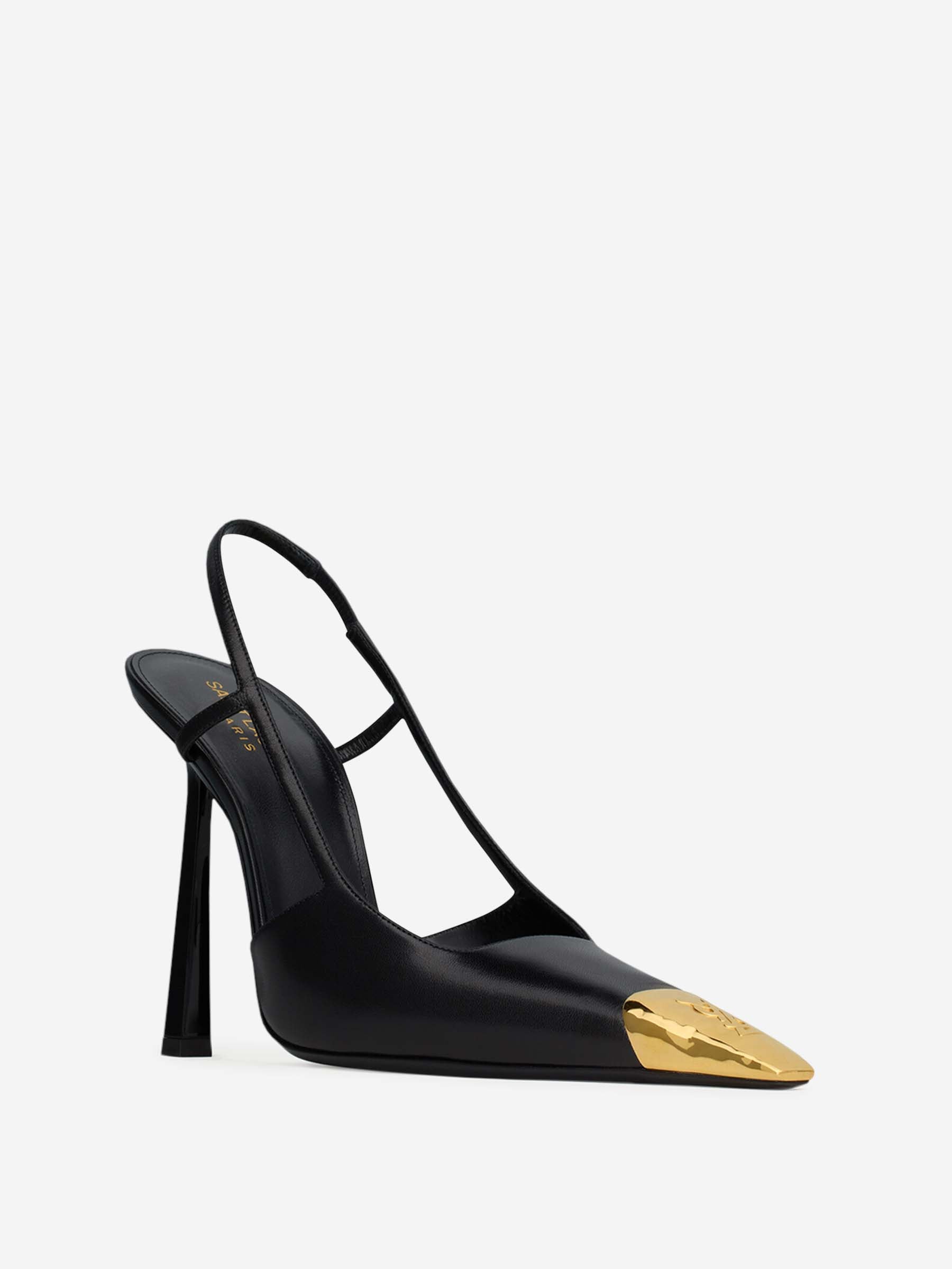 TWO-TONE LEATHER PUMPS