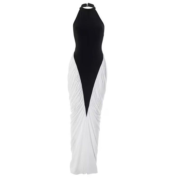 CONTRAST MAXI DRESS